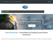 Tablet Screenshot of helpworldwide.com
